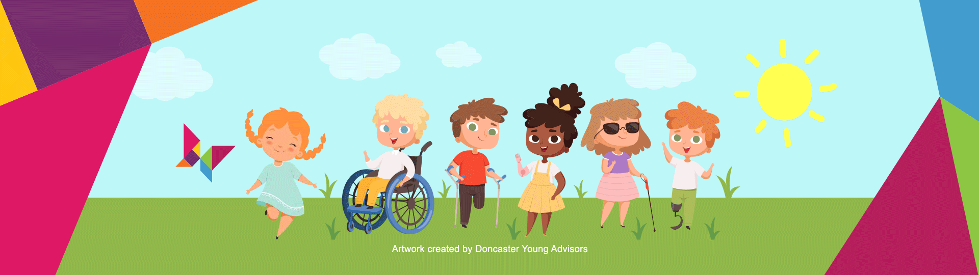 Illustration of children as created by Doncaster Yound Advisors