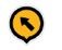 map icon yellow circle with upwards arrow